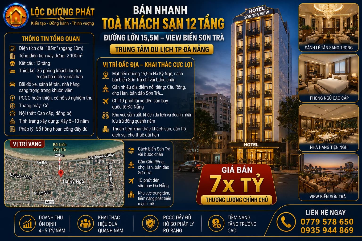 KHÁCH SẠN 12 TẦNG – VIEW BIỂN SƠN TRÀ - Hình ảnh chính