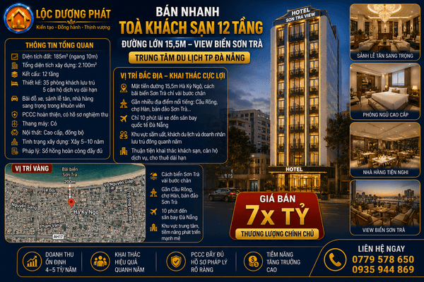 KHÁCH SẠN 12 TẦNG – VIEW BIỂN SƠN TRÀ